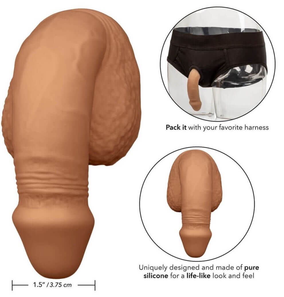 Silikonový falešný penis do strap-on velky